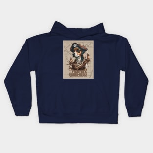 Pirate of the Cannine-Bbean Kids Hoodie